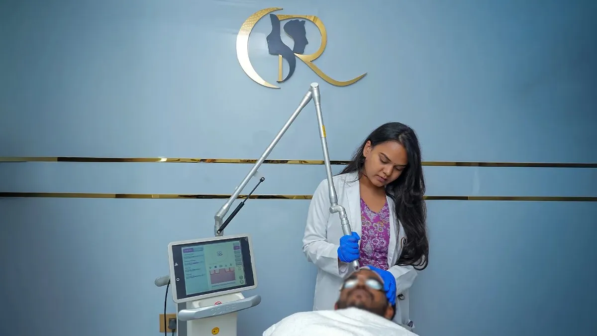 Dermatologist performing precise scar removal using the Candela CO2RE fractional laser