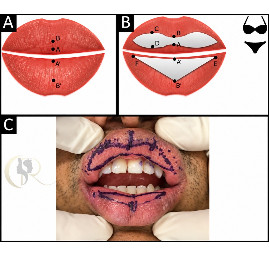 Intra-operative surgical marking for Brazilian Bikini lip reduction at Cosmo Radiance Intra-operative surgical marking for Brazilian Bikini lip reduction at Cosmo Radiance